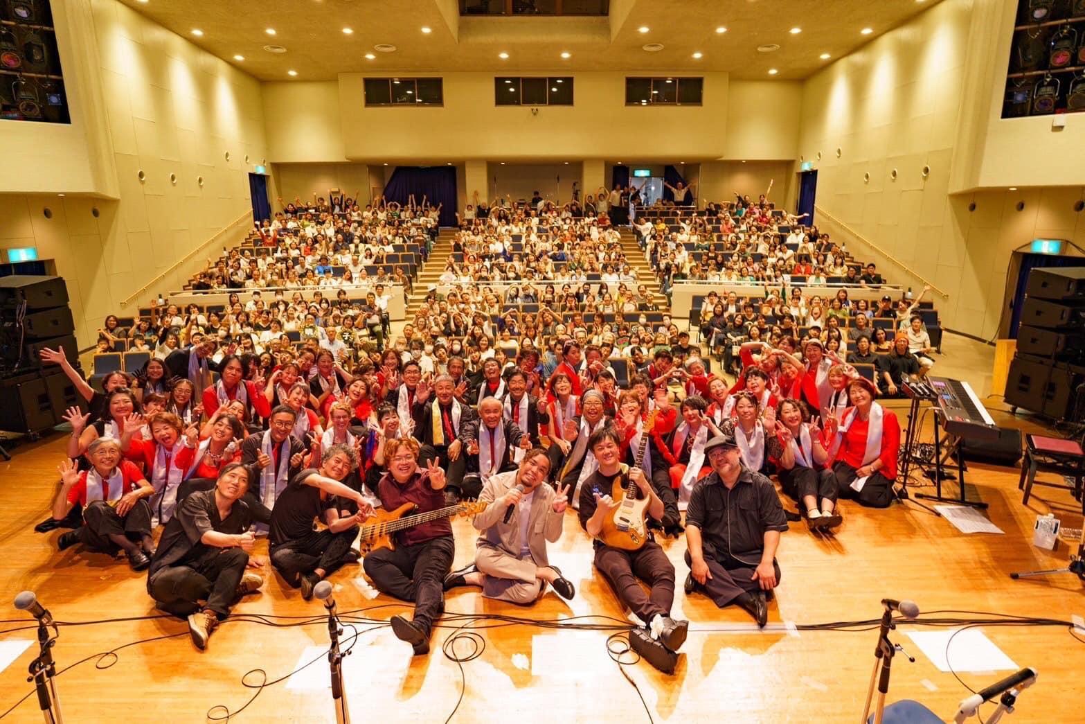 福岡で行われたライブの様子（写真提供：Gospel Choir Angelic Shout!）