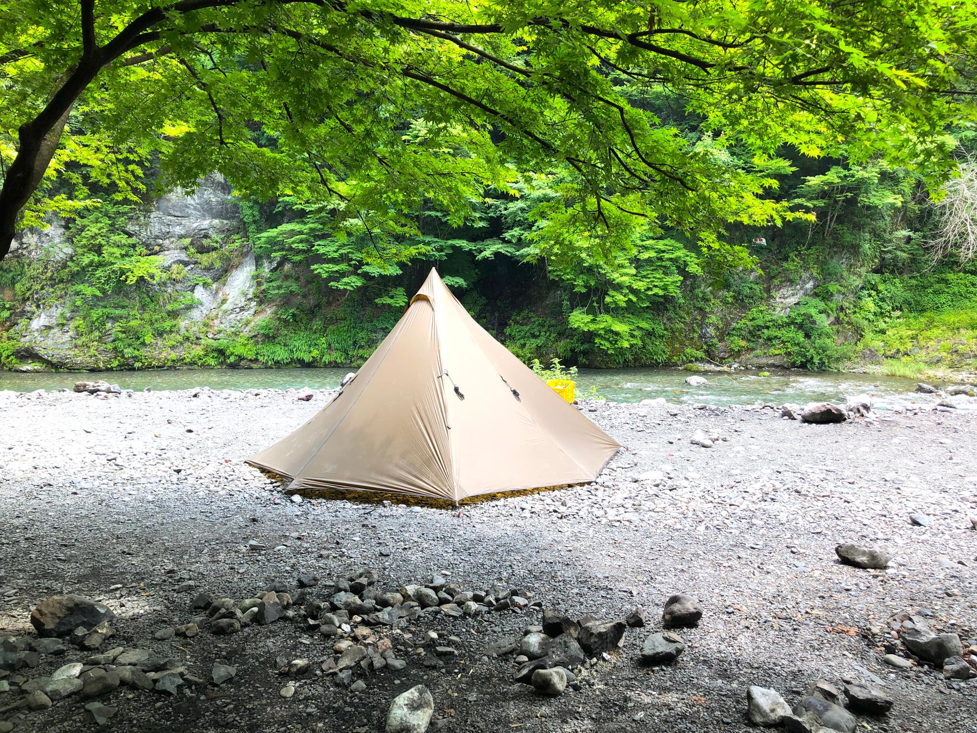 最適な価格未使用 テント ワンポールテント 1人用 シルナイロン ソロキャンプ アウトドア ツーリング 登山 山岳テント コンパクト 軽量 防水 od540 ヘキサ