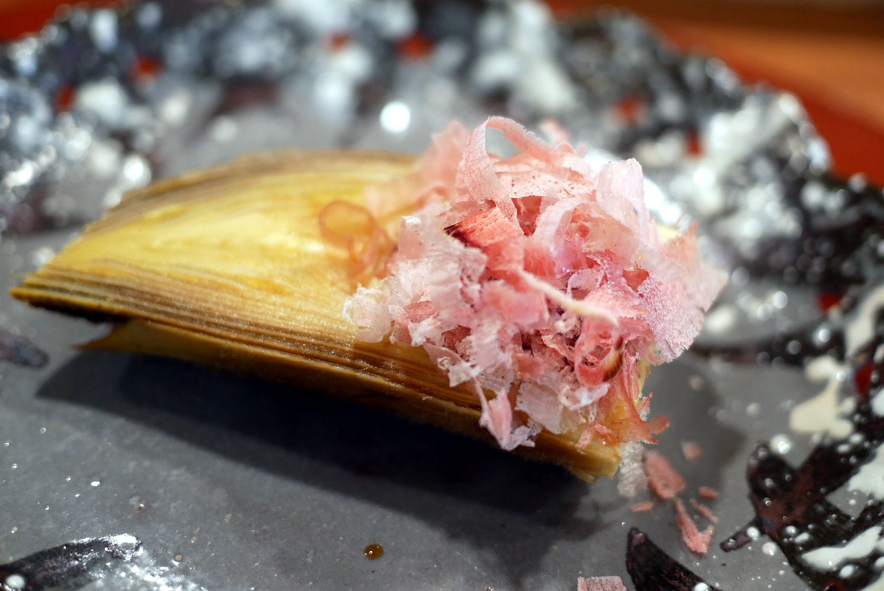 静岡県島田市の日本料理五平でいただいた藤枝市岡部の筍。初物です。