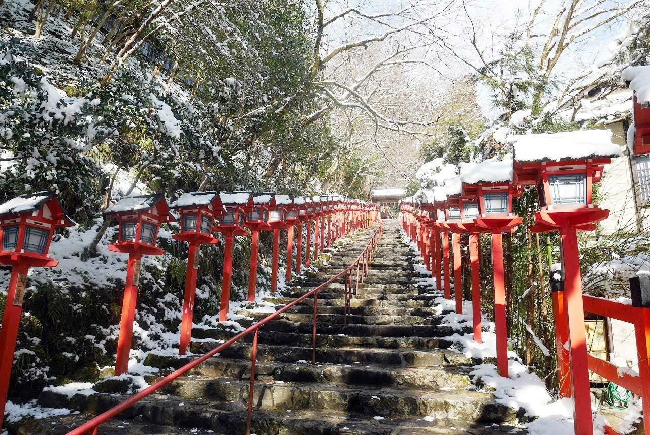 冬の貴船神社　2022年3月撮影