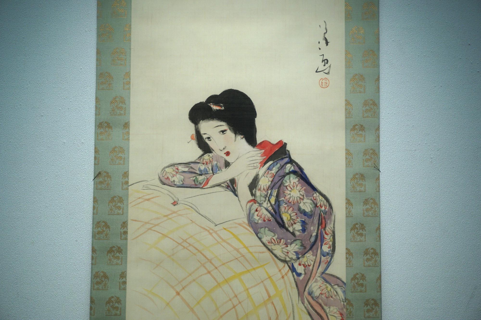 竹久夢二木版画「文楽人形」 | Natsume Books