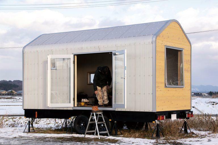 トレーラーハウスの外観（画像提供：Tiny House 回-Kai-）