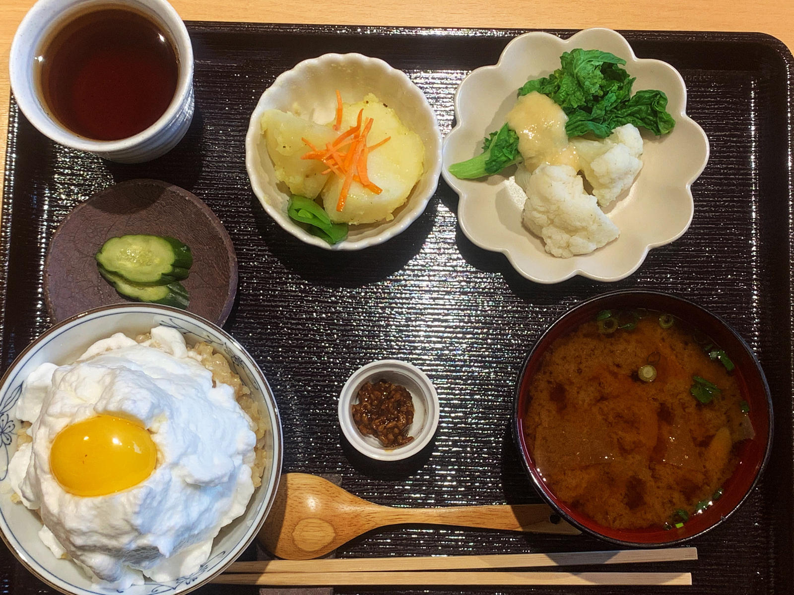 たまごかけ玄米ランチ