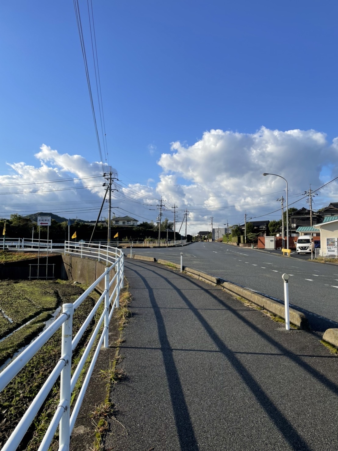 山口市秋穂、サロンへ向かう道