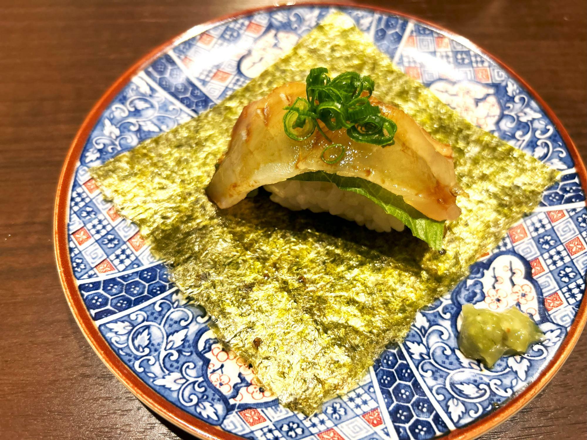 熟成魚の包み寿司