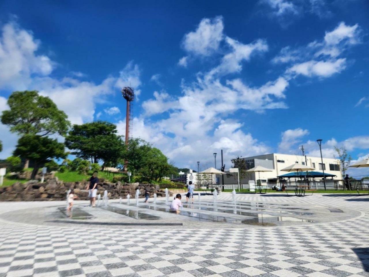 小倉競馬場のポンポン噴水