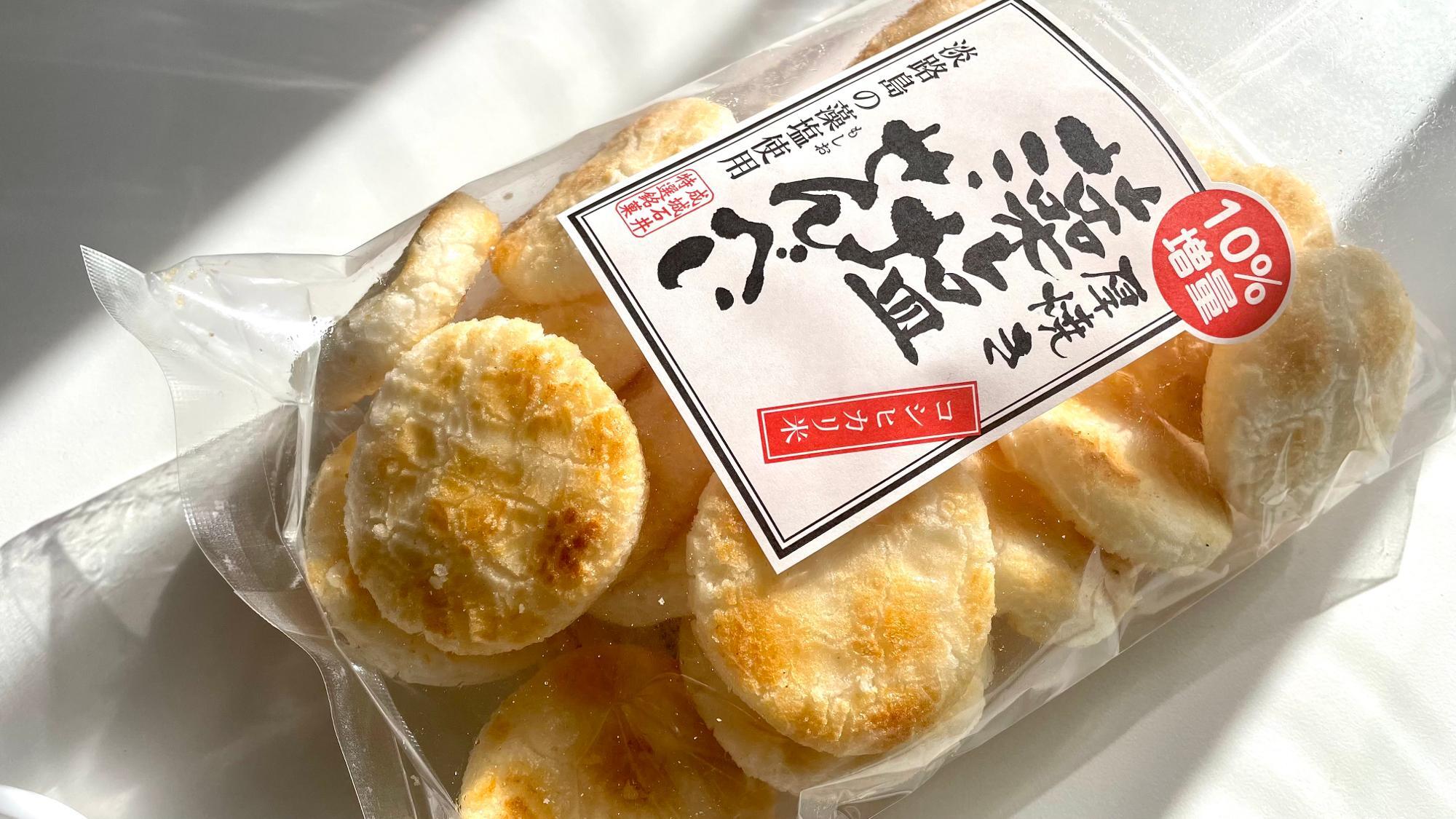 成城石井　厚焼き藻塩せんべい　143g (10%増量中 ※通常130g)  ¥390(税抜)