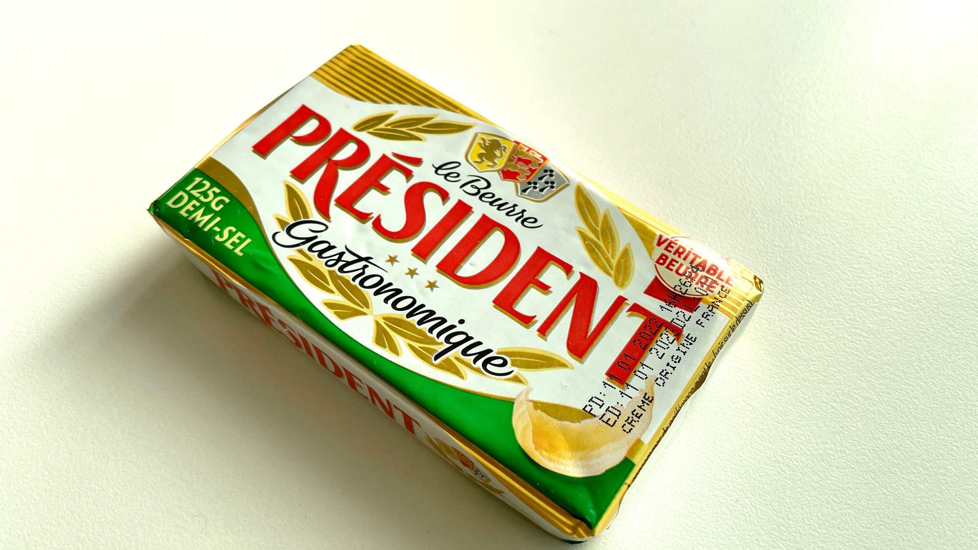 プレジデント 発酵バター　加塩 125g ¥299(税抜)