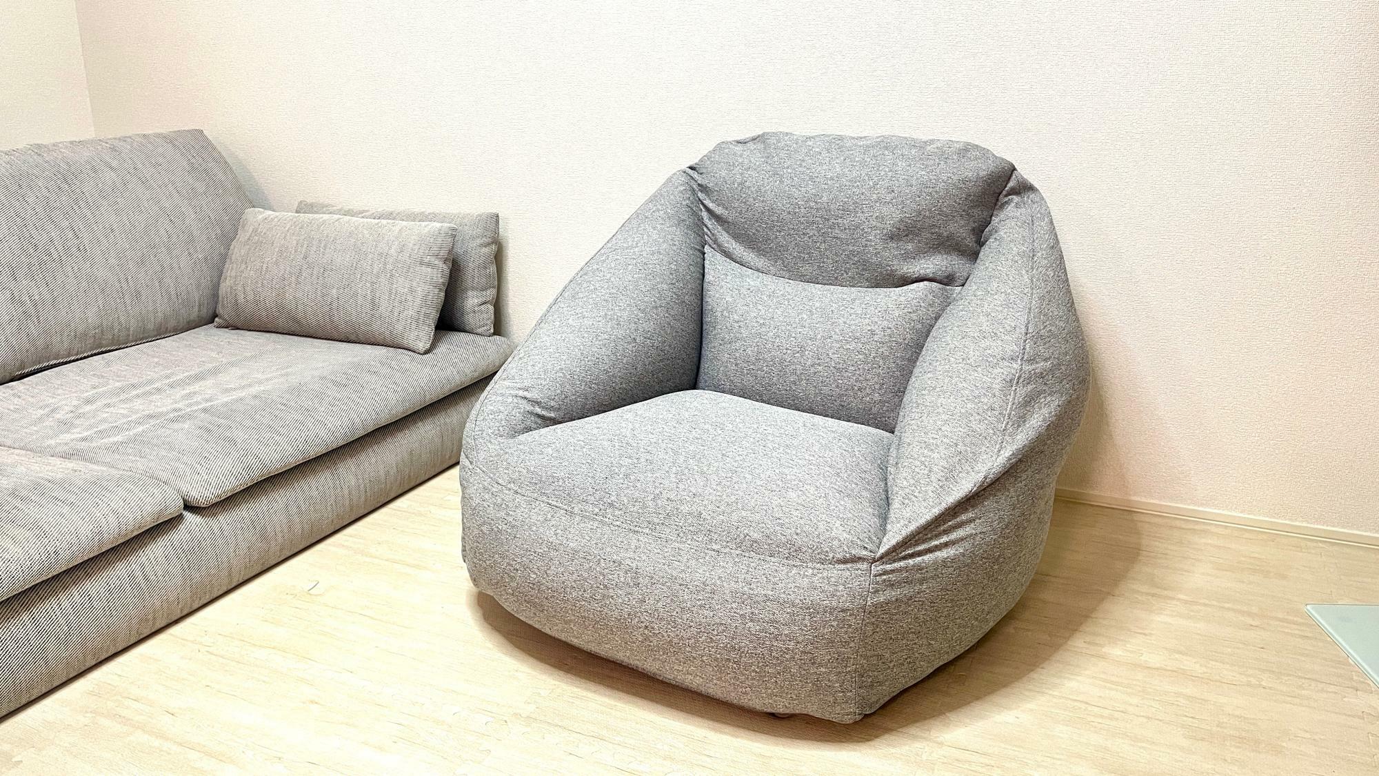 空気でできたソファ 無印良品 グリーン - 椅子