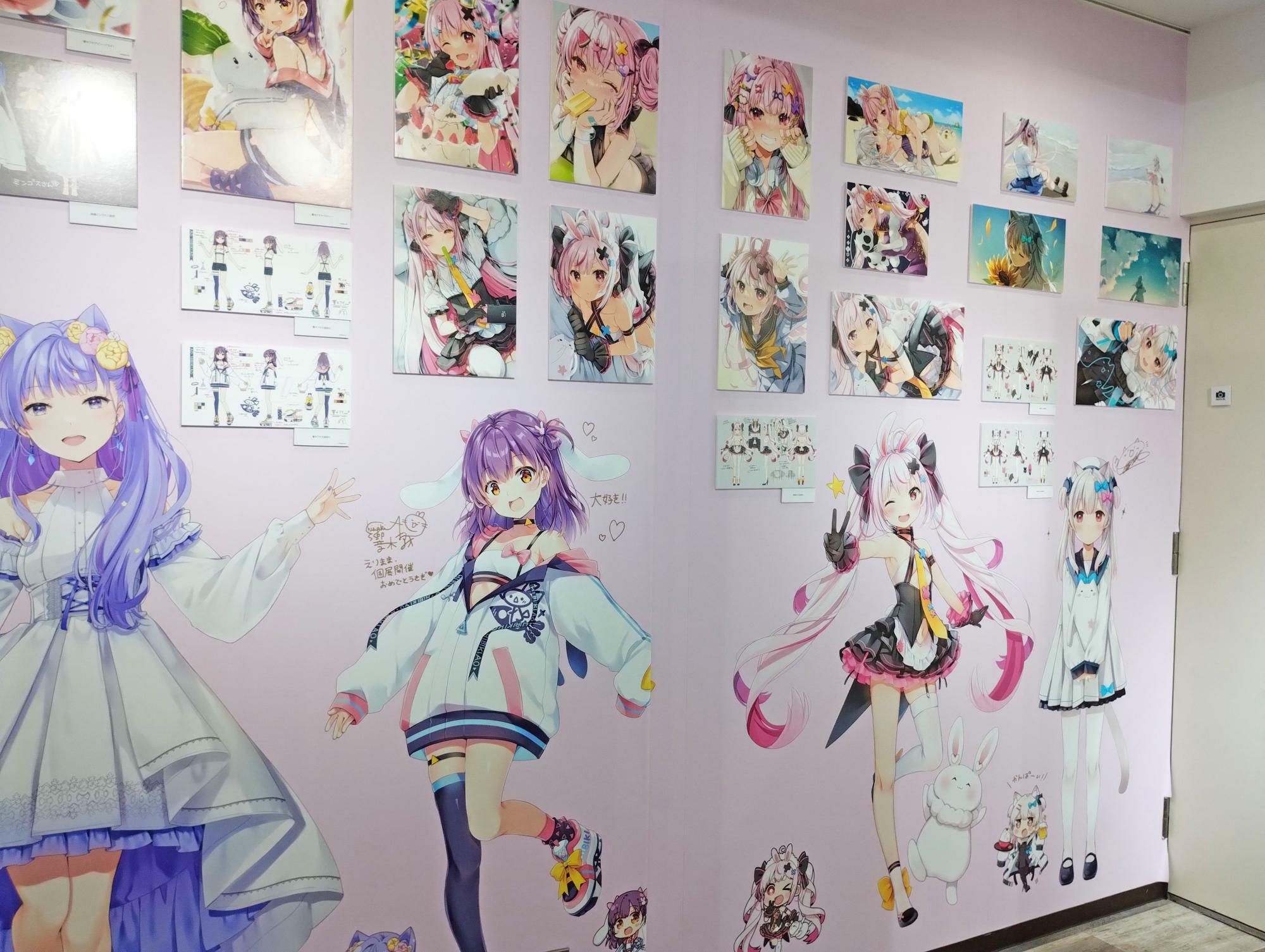 キャラクターデザインの展示