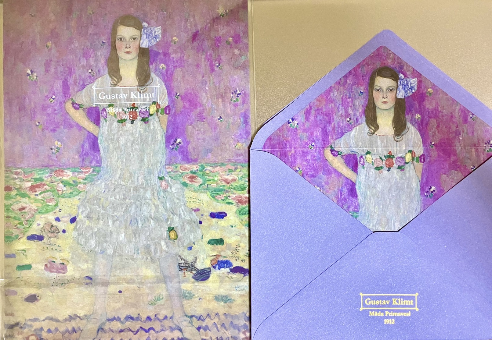 便箋と洋形2号封筒『メーダ・プリマヴェージの肖像』