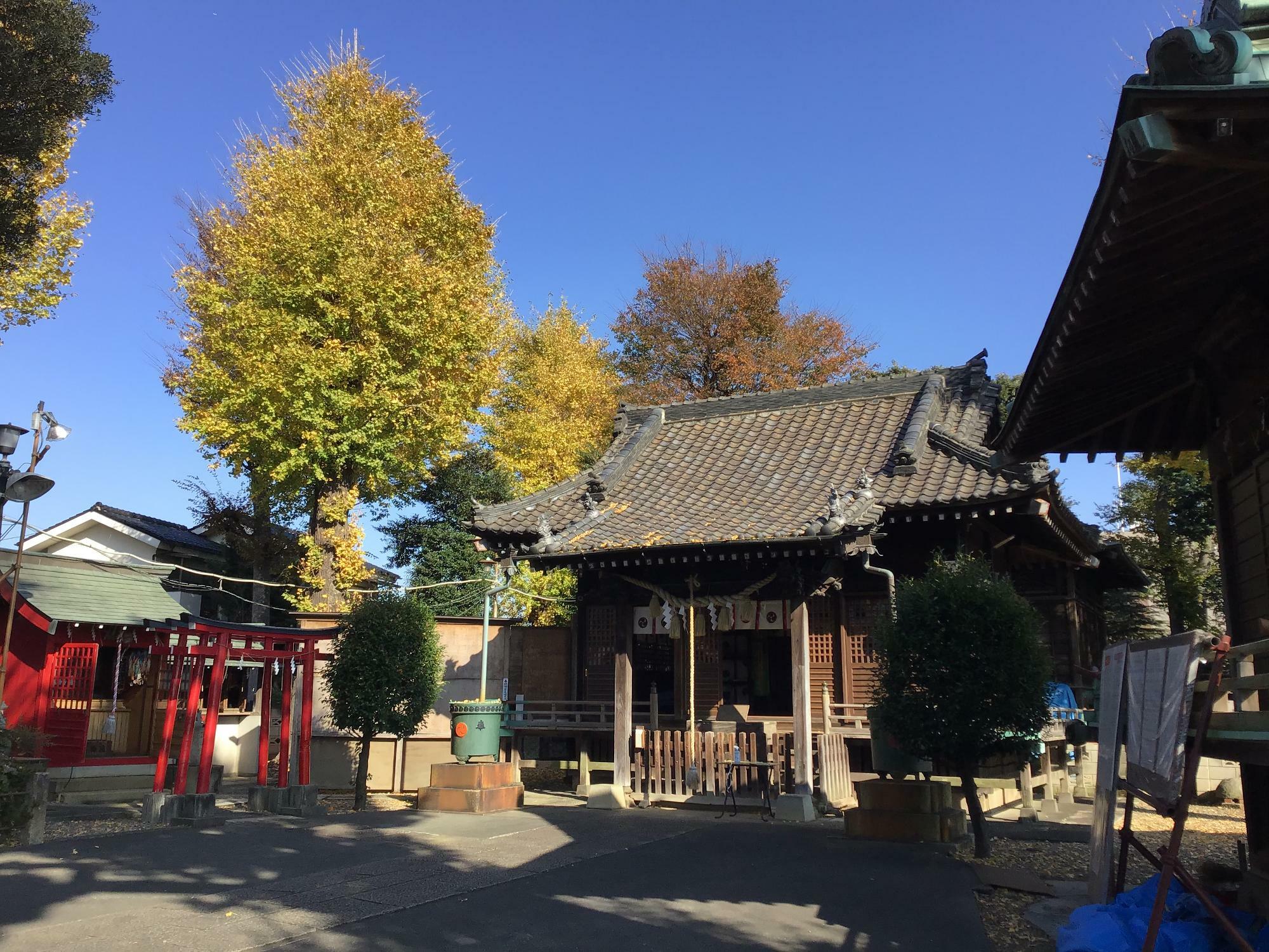 香取神社の日中の様子（撮影2021年10月）。