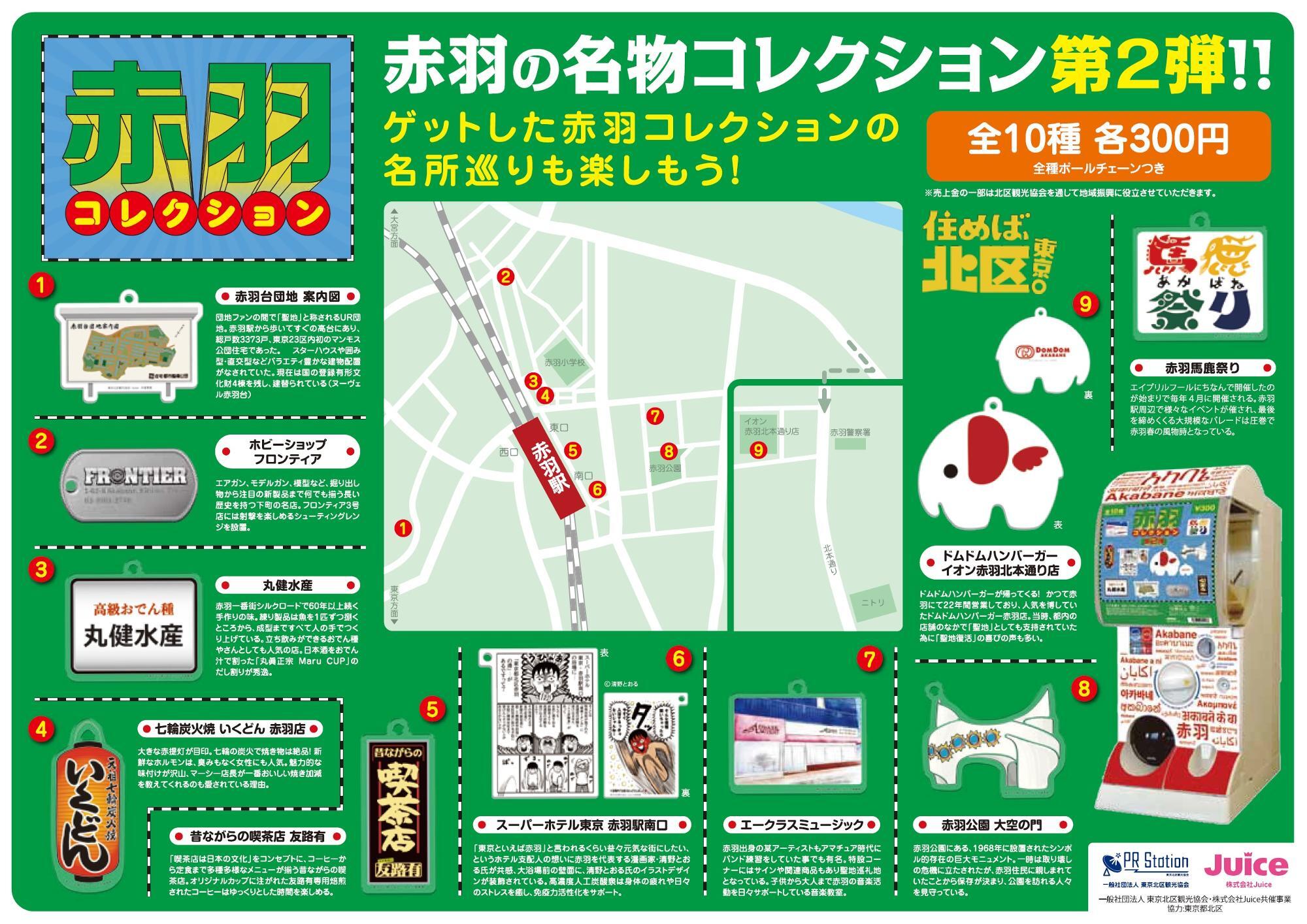 東京都北区】カプセルトイ「赤羽コレクション」第2弾・全10種が 東京都北区】カプセルトイ「赤羽コレクション」第2弾・全10種が