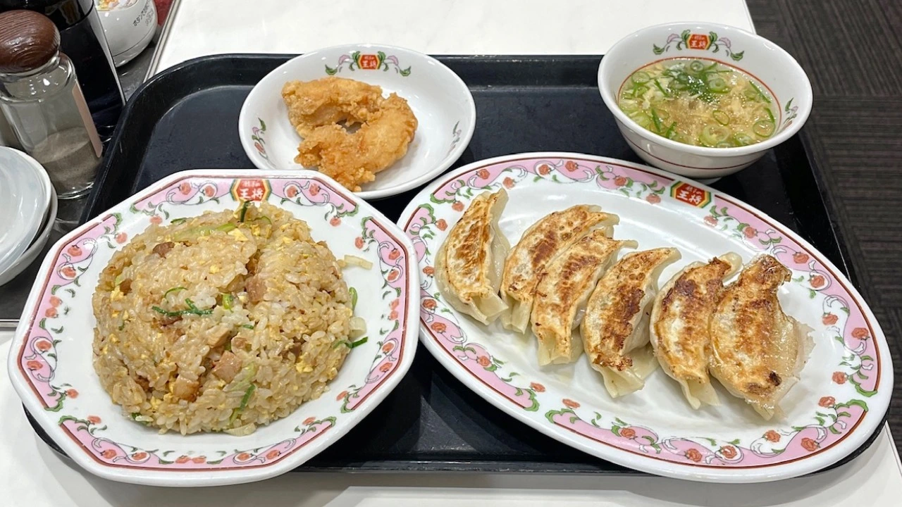 食品サンプル 餃子の王将 チャーハン - 素材/材料