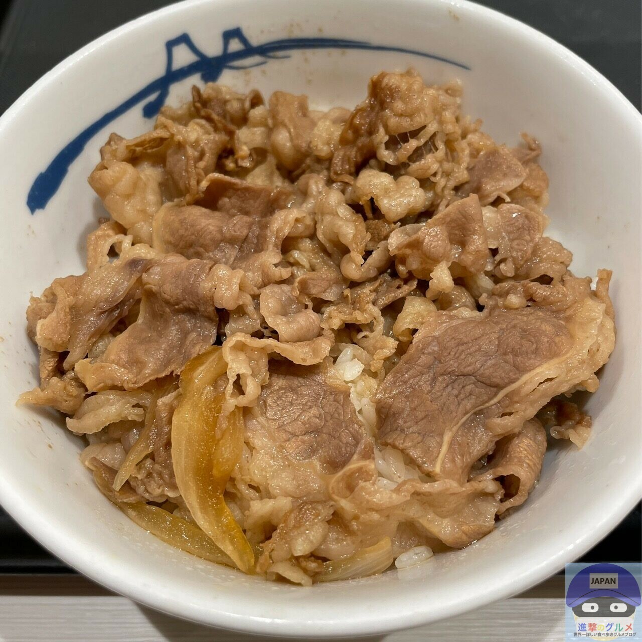 松屋で「牛めし・つゆだく」を注文してみた（進撃のグルメ