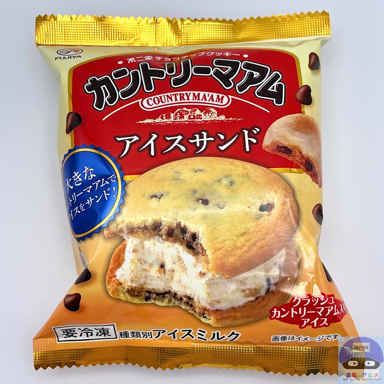 セブン限定「カントリーマアム アイスサンド」を食べてみた感想（進撃