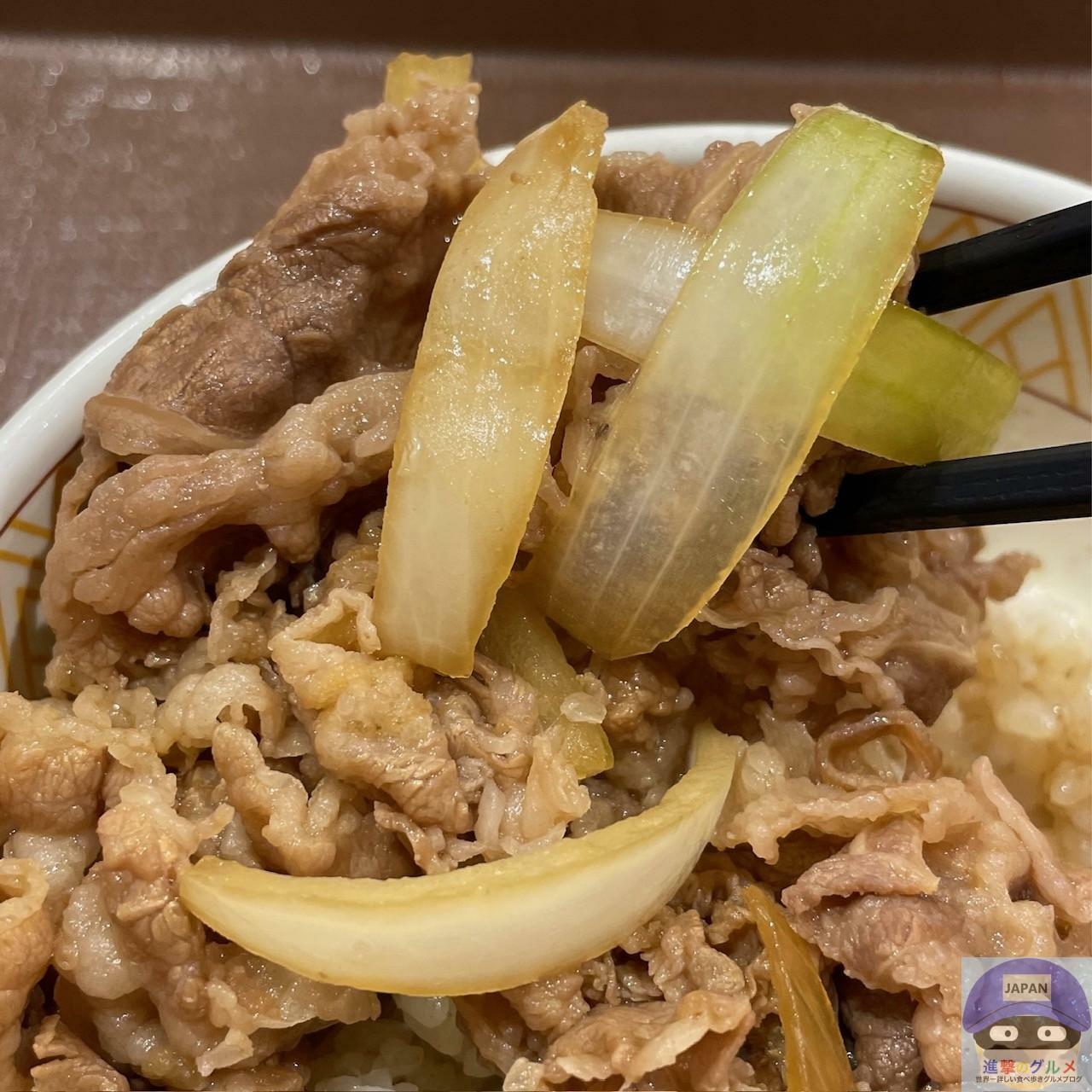 前回食べた「牛丼・並盛」