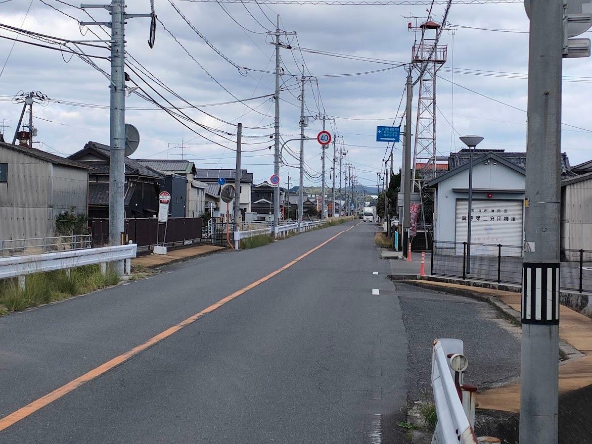 岡山市街地方面の様子