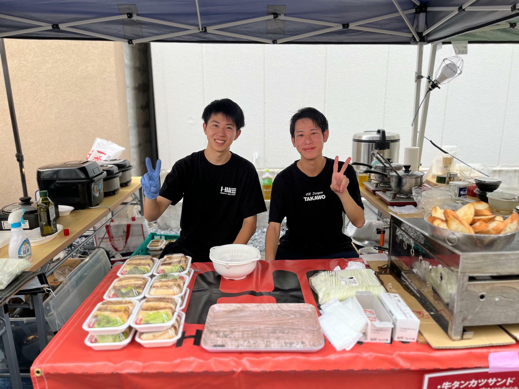 出店された「牛タン専門店　舌家たかを」様（掲載許可頂いています）