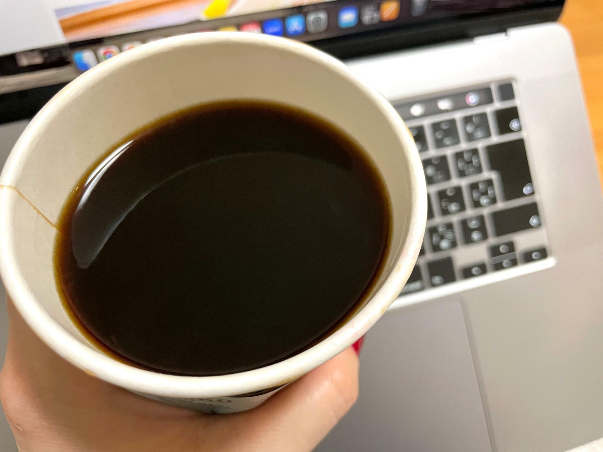 ２杯目：ドリップコーヒー（ホット）