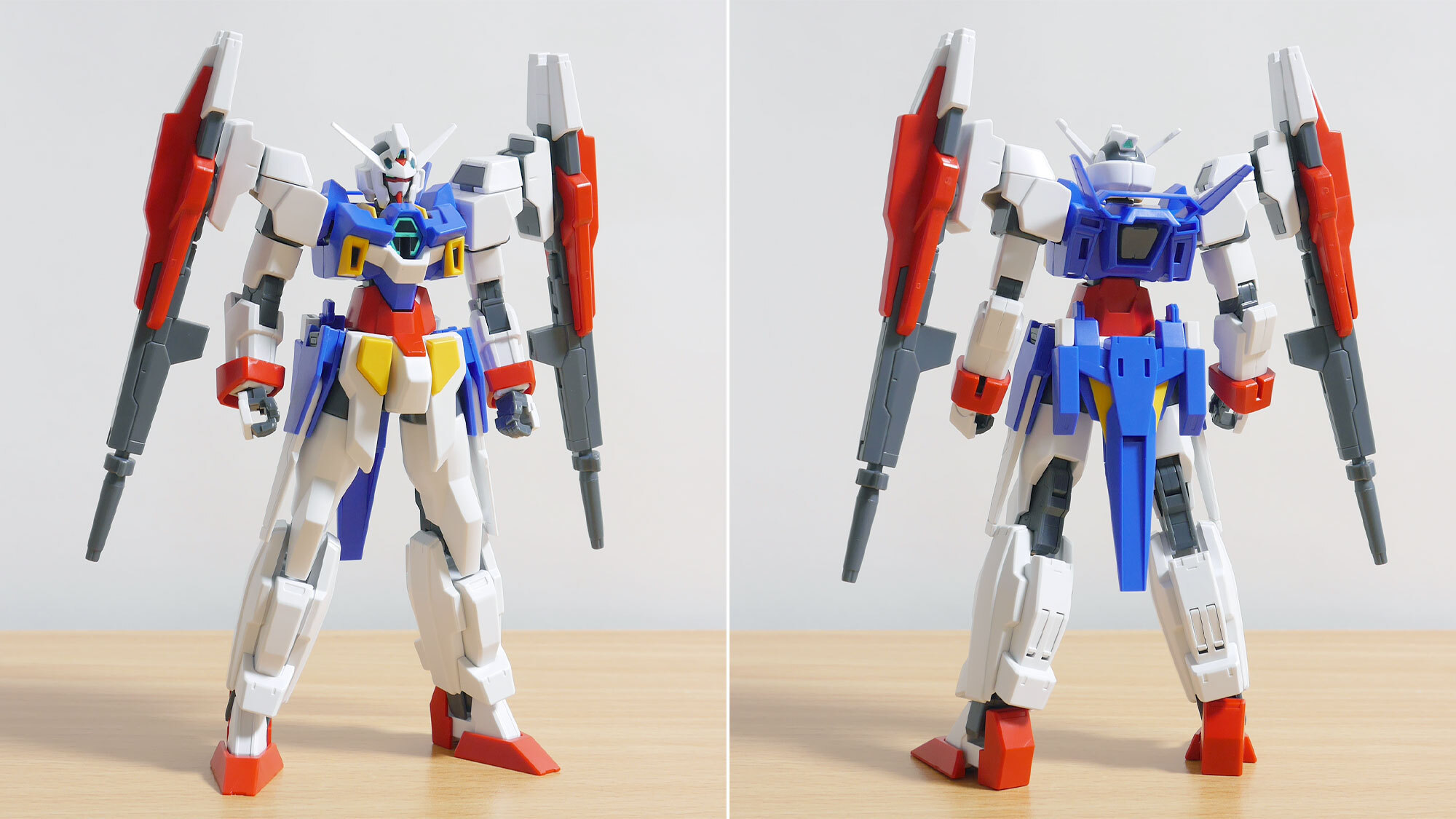 「ガンダムAGE-2 ダブルバレット」として組み立てた例