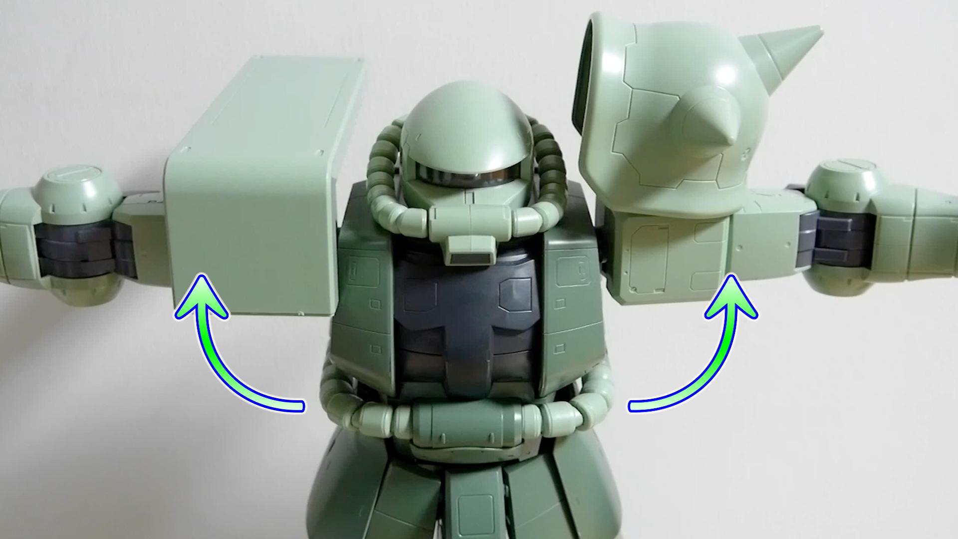 ガンプラ可動】見せてもらおうか！メガサイズザクの性能とやらを