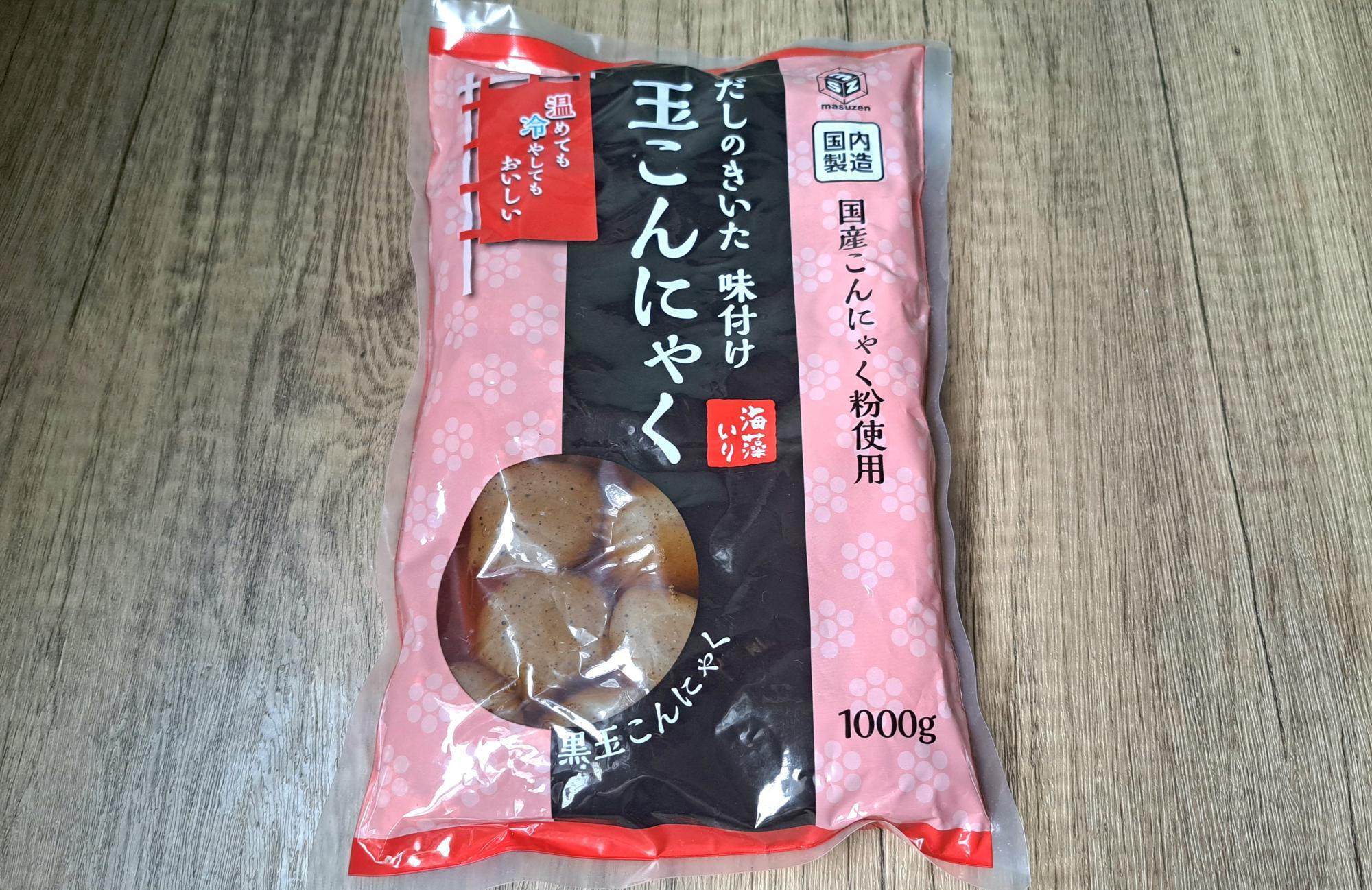 業務スーパー】だしのうまみがジュワっと味付き玉こんにゃく夕食