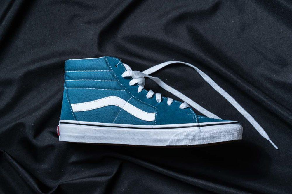 80s Vans ネイビー/ホワイト ハイカットスニーカー 楽天市場】バンズ スケートハイ ネイビー 紺 白 スニーカー