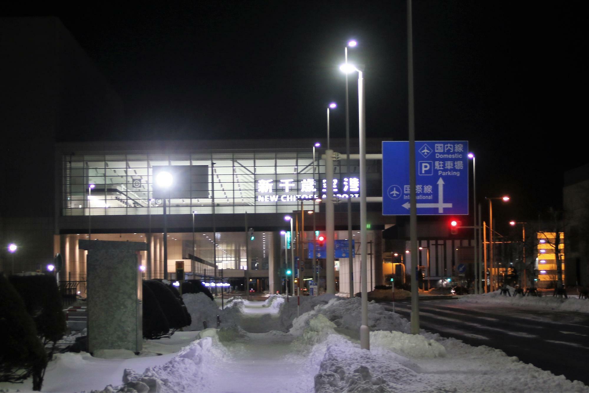 深夜の新千歳空港国際線ターミナル