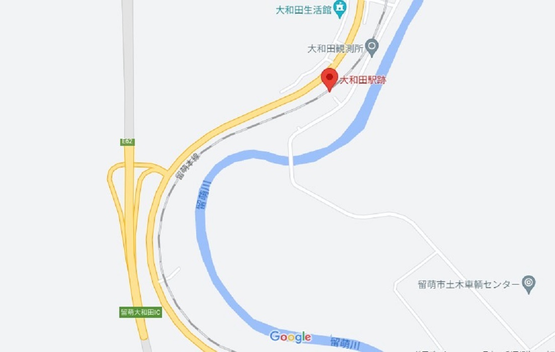 大和田駅の場所　(C)Google
