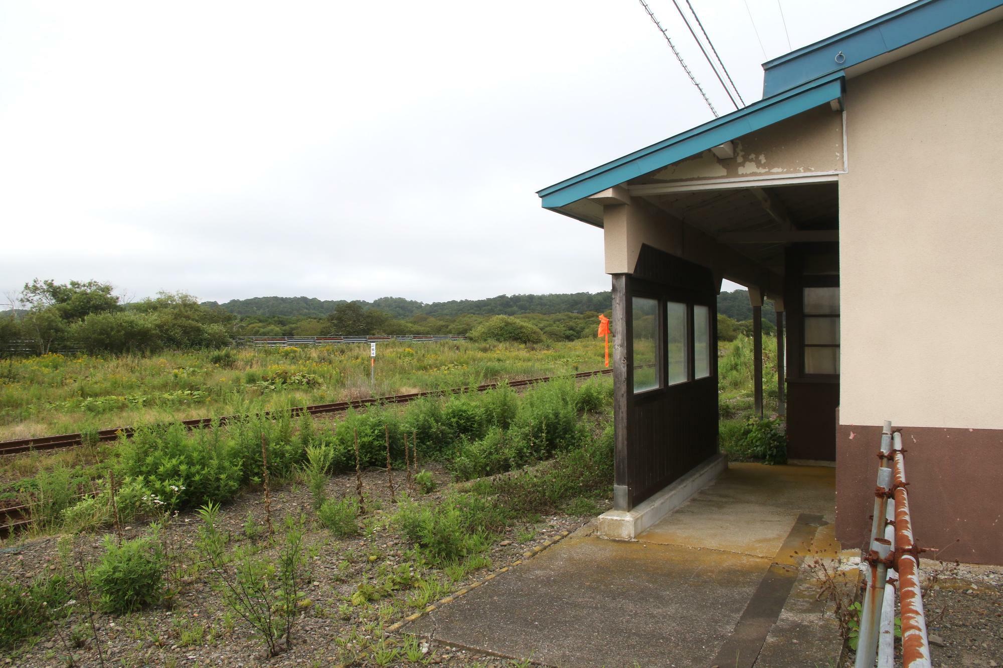柵手前から釧路駅方面