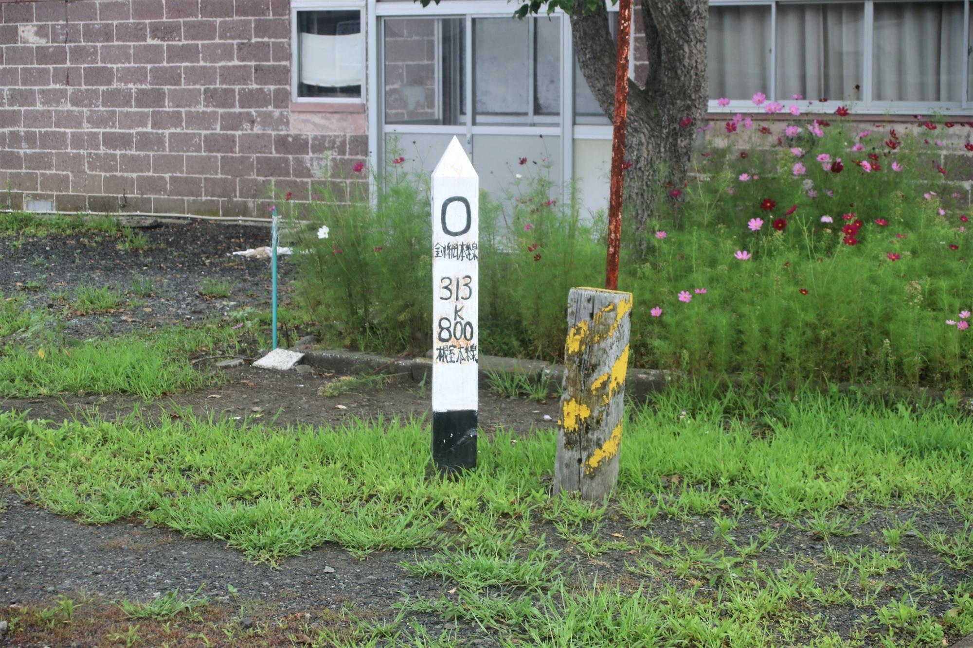 釧網本線の0キロポスト