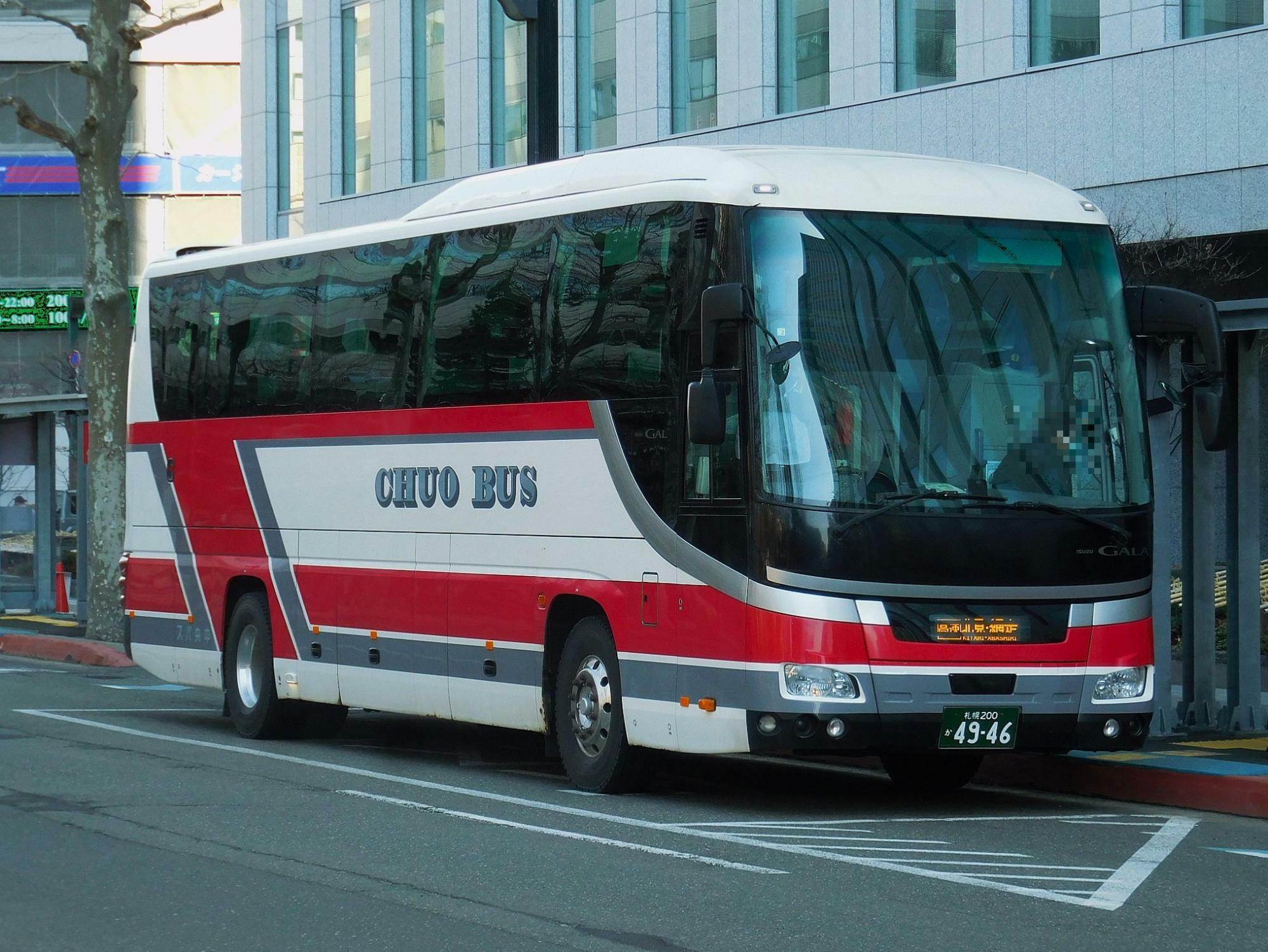 北海道中央バス車両(札幌駅前で別の日に撮影)