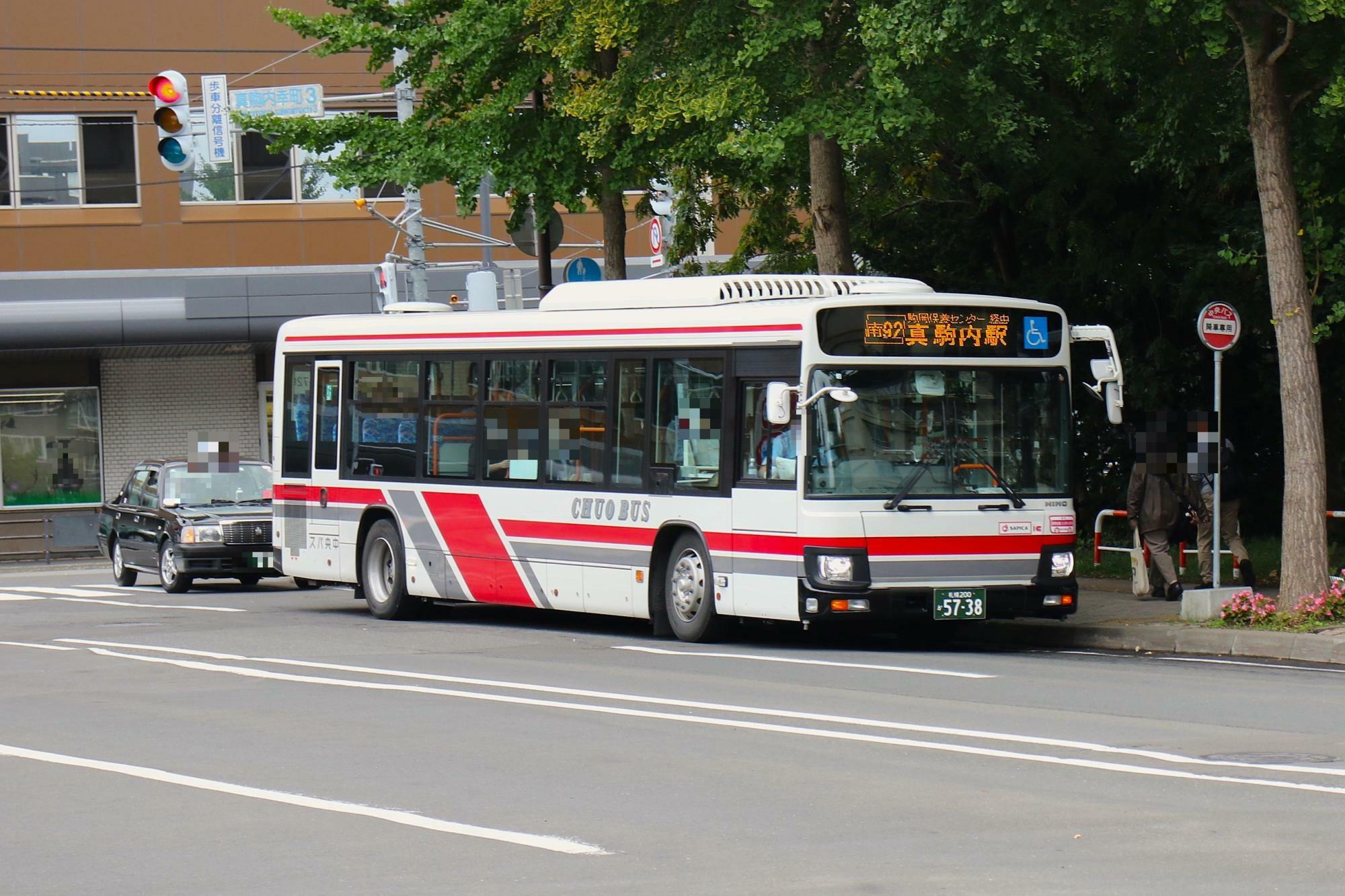 真駒内駅前に到着(別の日に撮影)