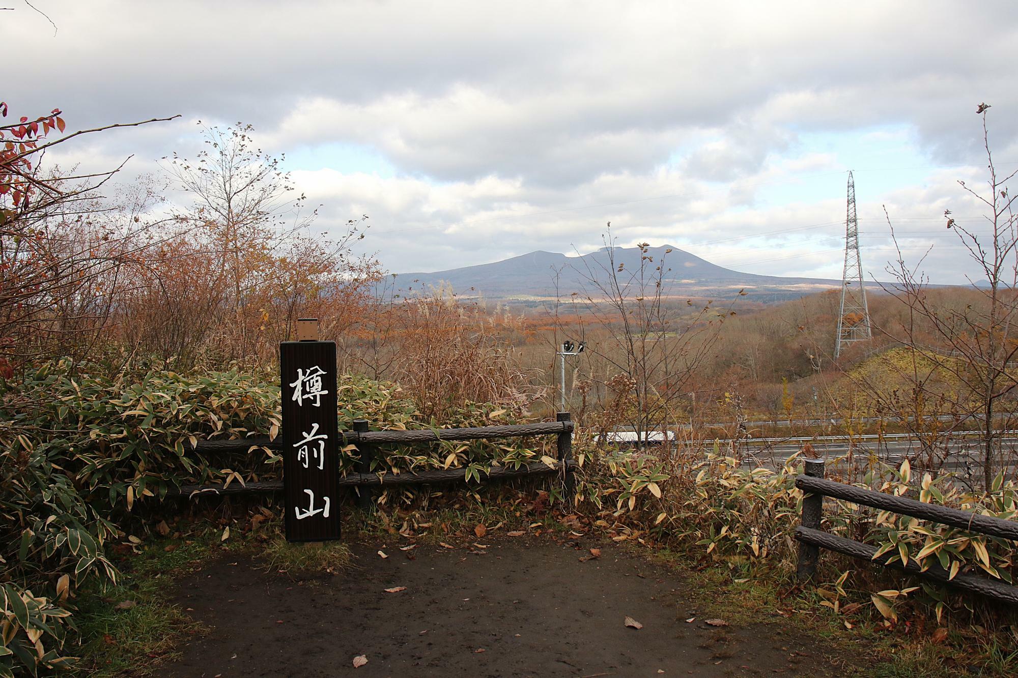 展望台からの樽前山