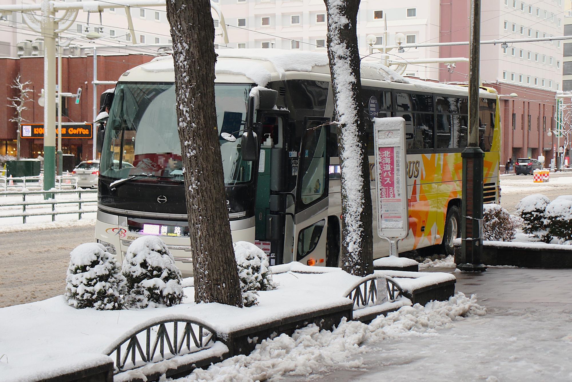 釧路特急ニュースター号が到着