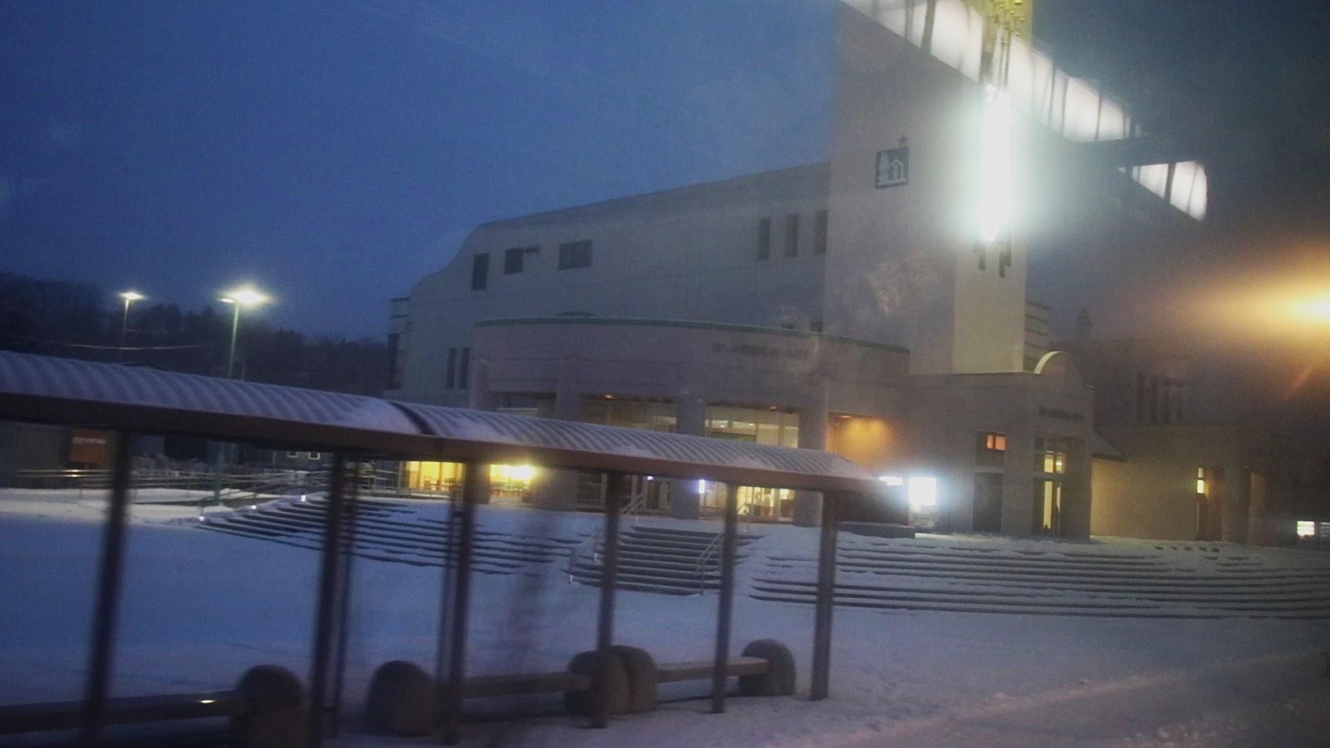 道の駅あしょろ銀河ホール前を通過