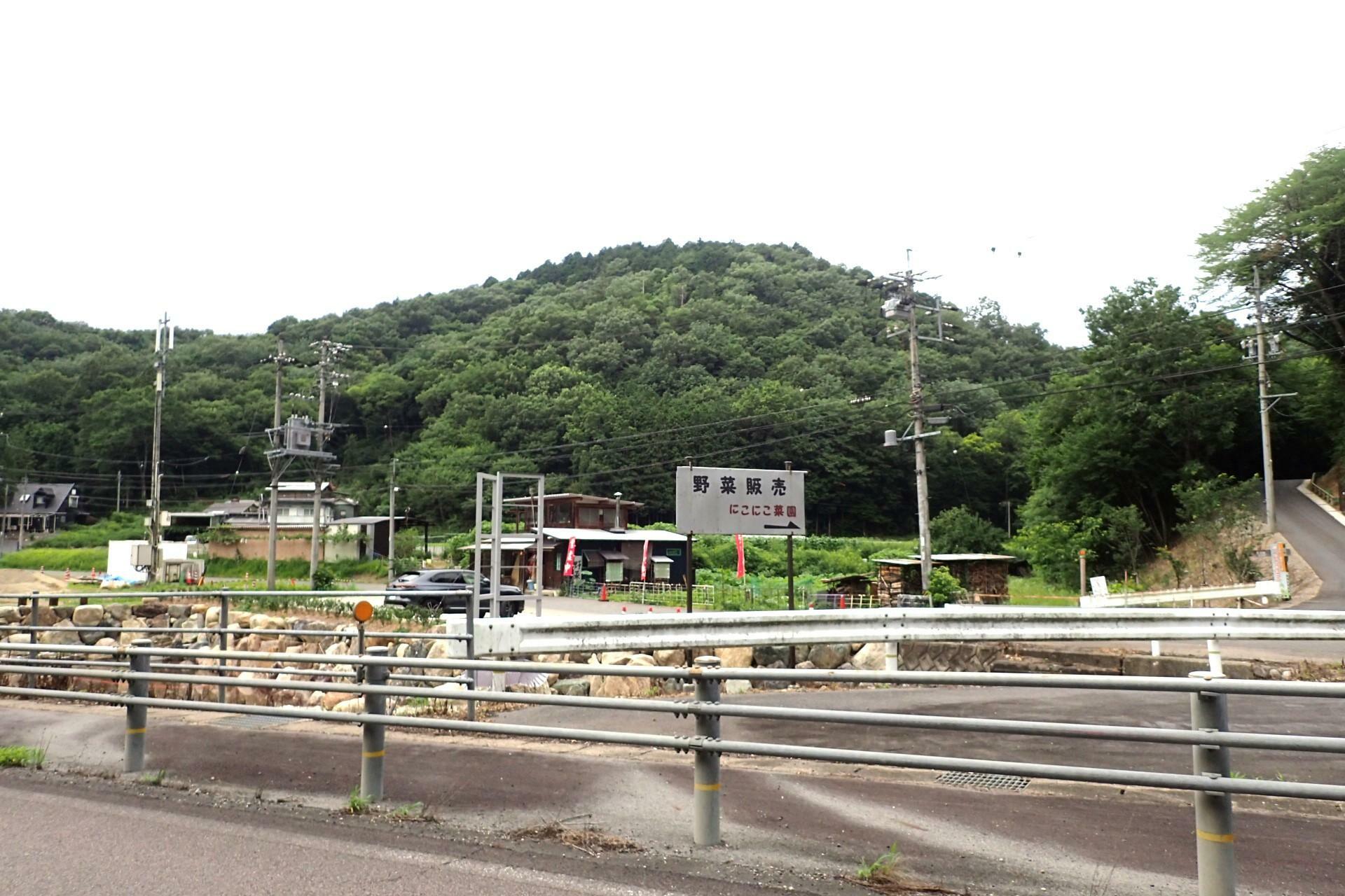 県道84号線から眺めたお店