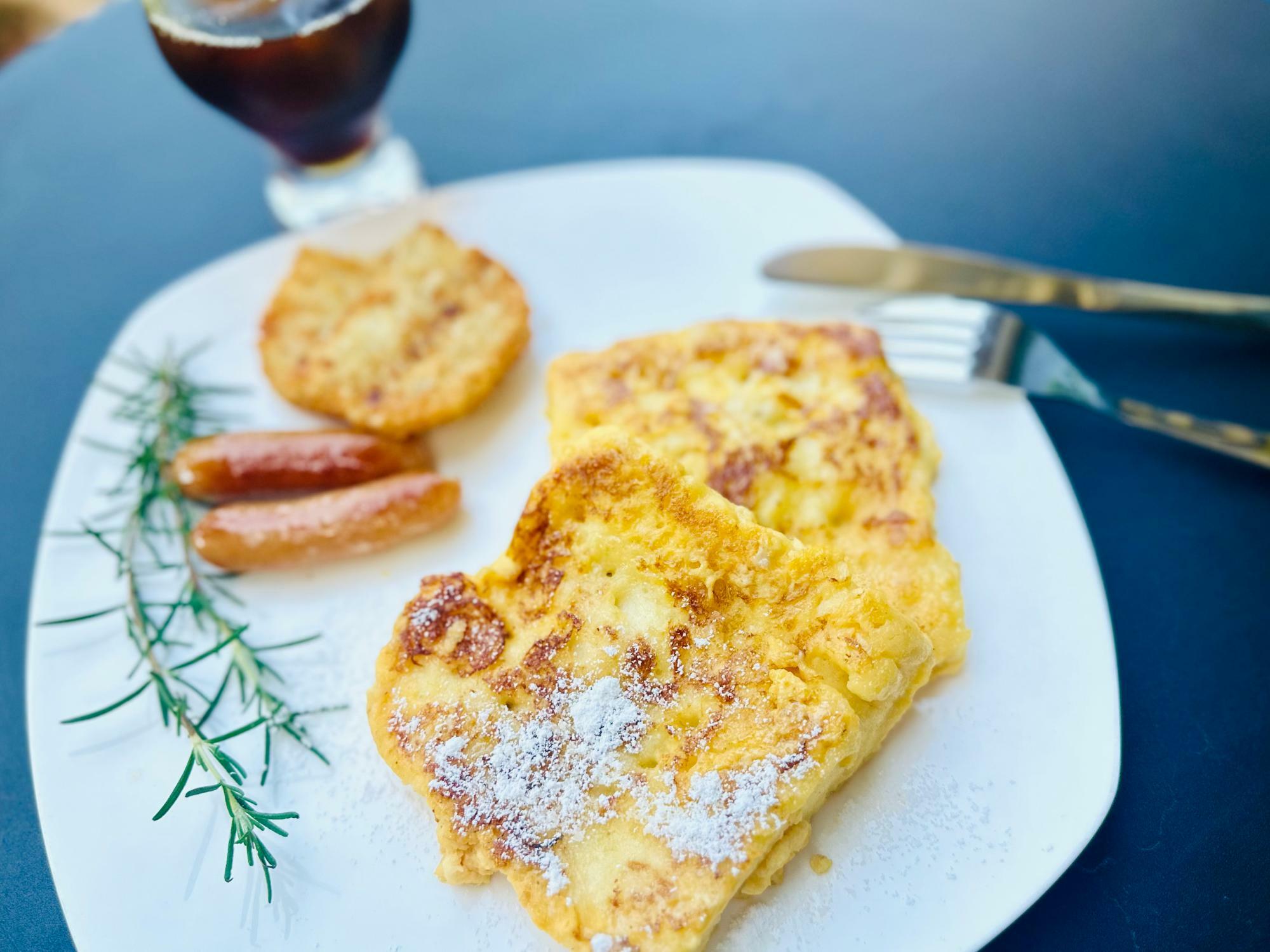 自宅で作った甘酒フレンチトースト