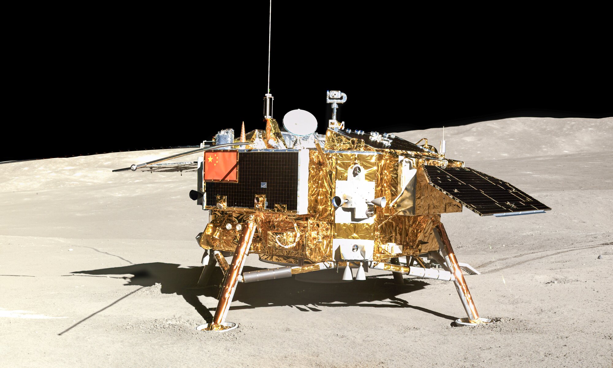 月の裏側に着陸した中国の月着陸機「嫦娥4号」©Wikipedia/CNSA