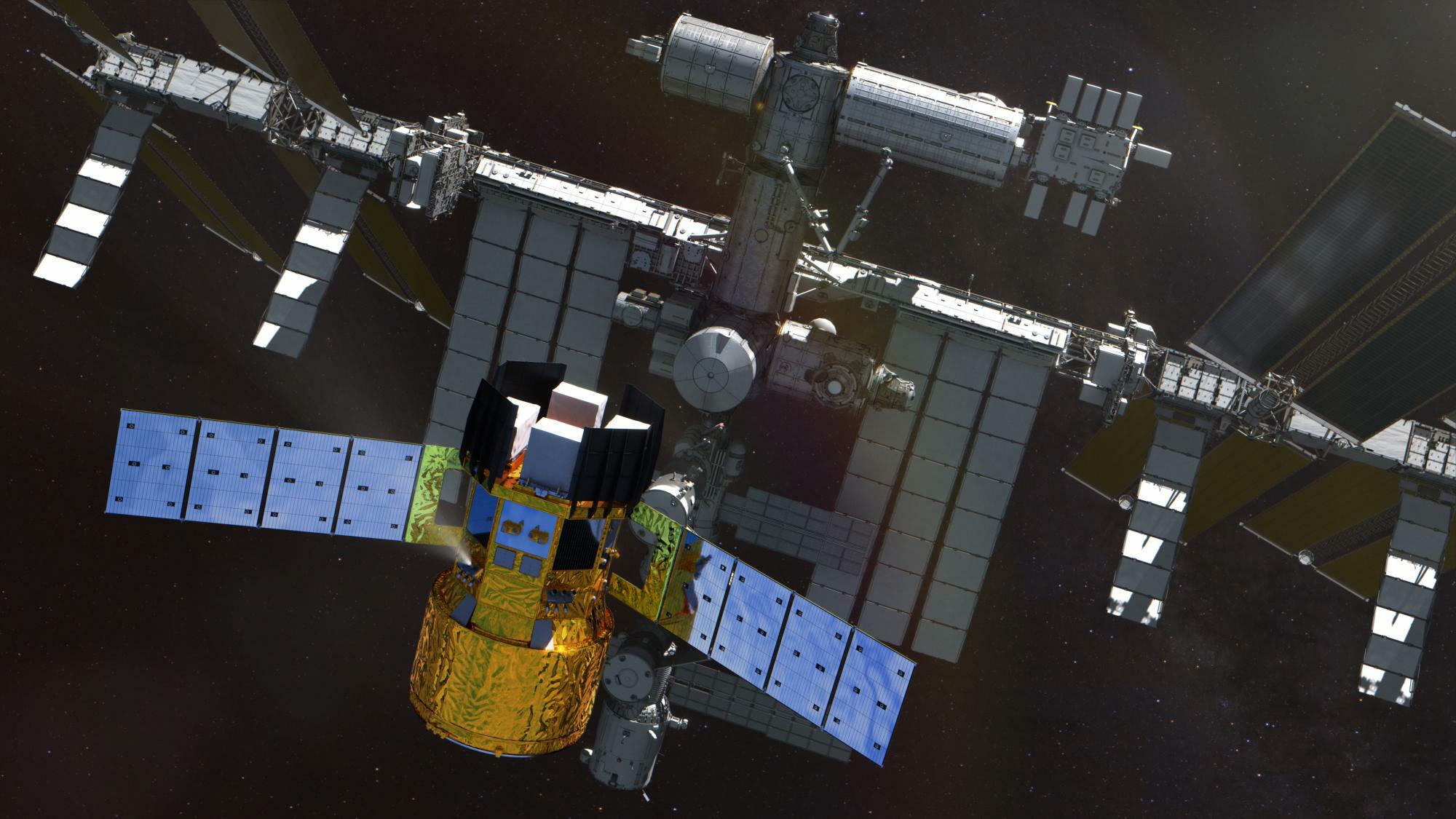 近傍運用フェーズの新型宇宙ステーション補給機（HTV-X）©JAXA