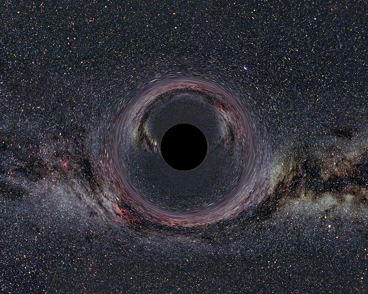 ブラックホールのイメージ図©Wikipedia