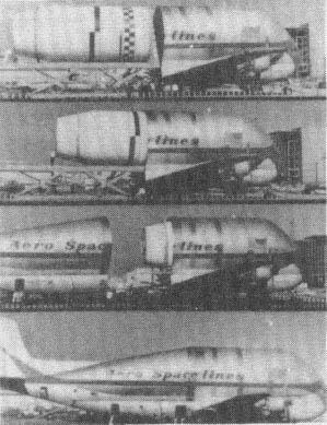 ロケットを輸送するプレグナント・グッピー 出典:Wikipedia