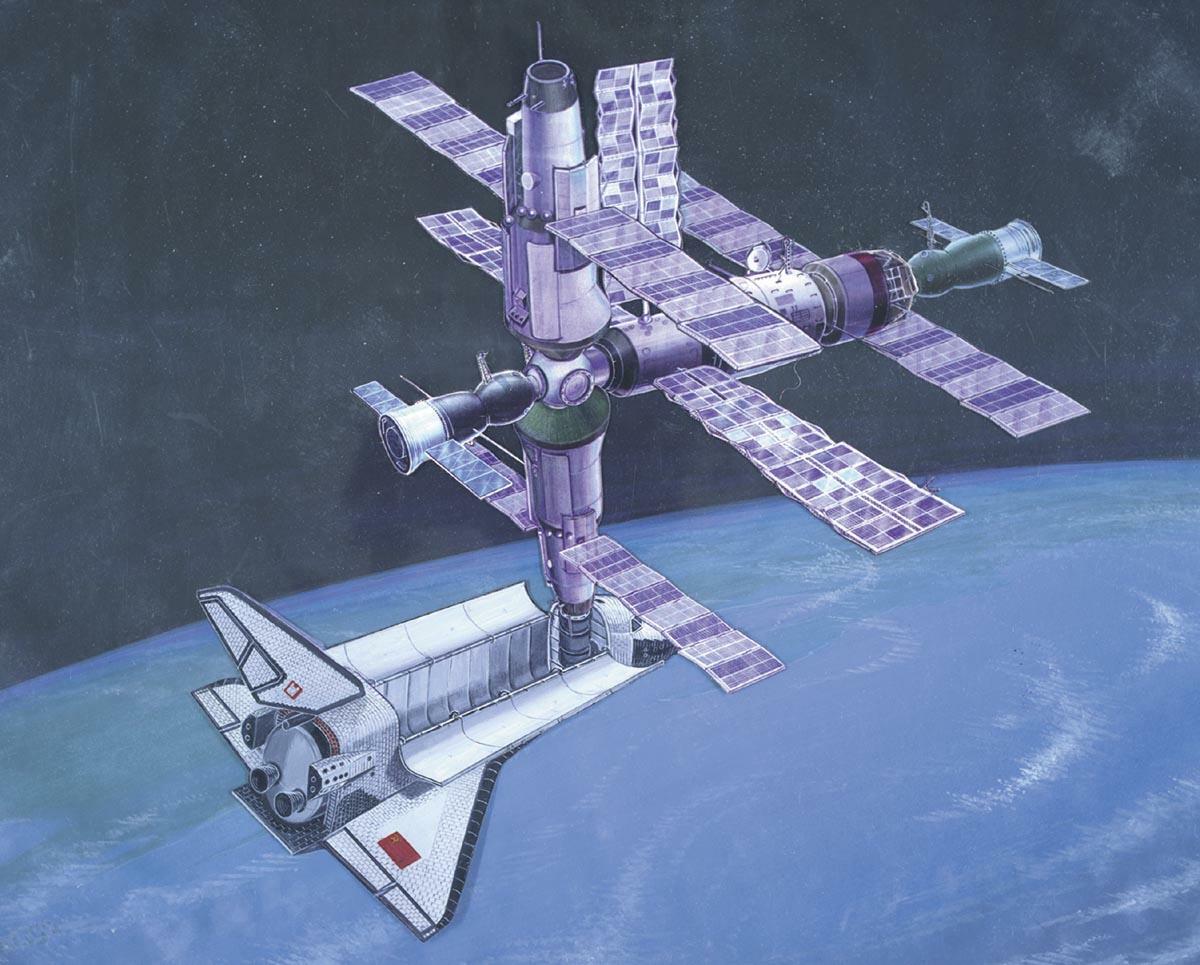 国際宇宙ステーションに滞在するブランのイメージ図　出典:Wikipedia