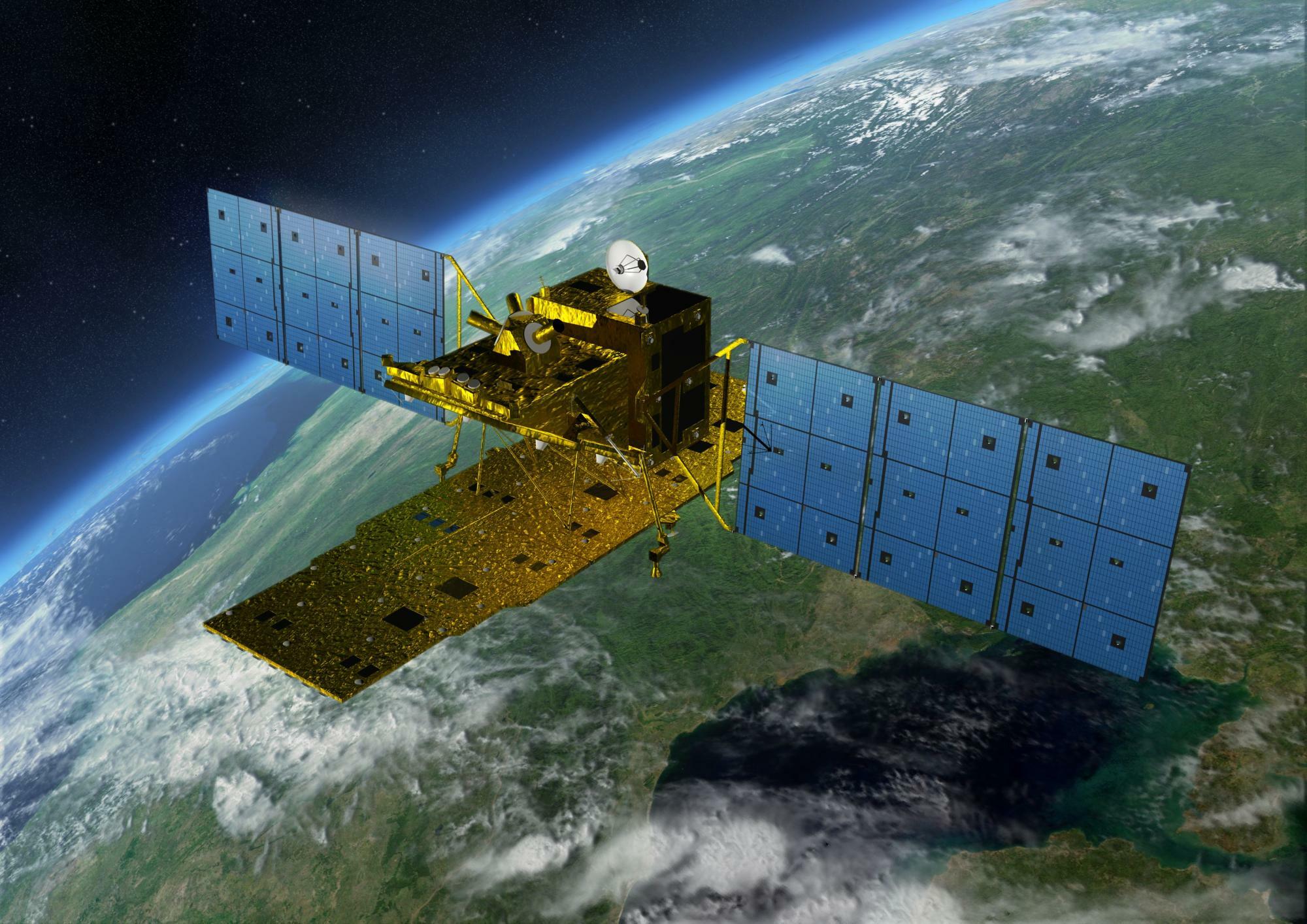 陸域観測技術衛星2号「だいち2号」出典:JAXA