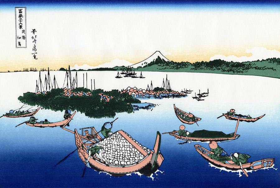 江戸時代は、幕府に魚を献上する漁師たちの住む、独立した島だった佃島