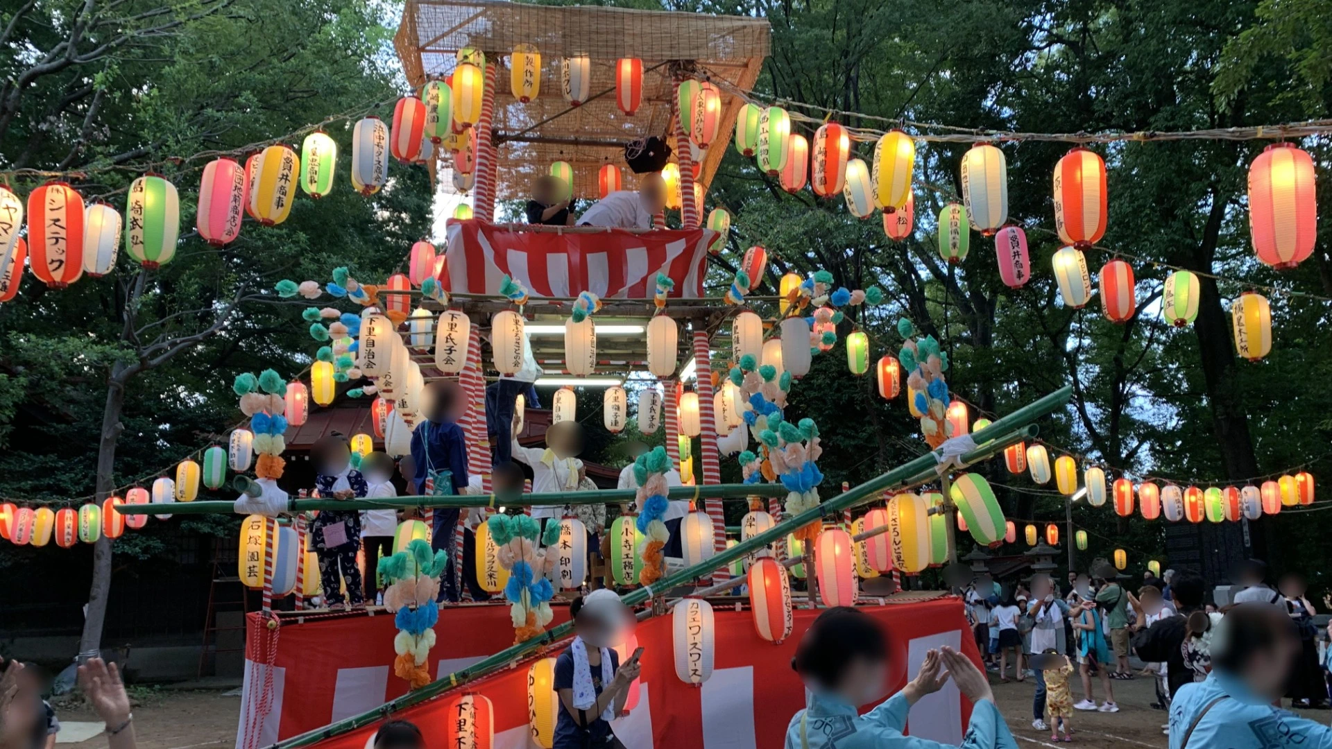 伊興氷川神社の盆踊り