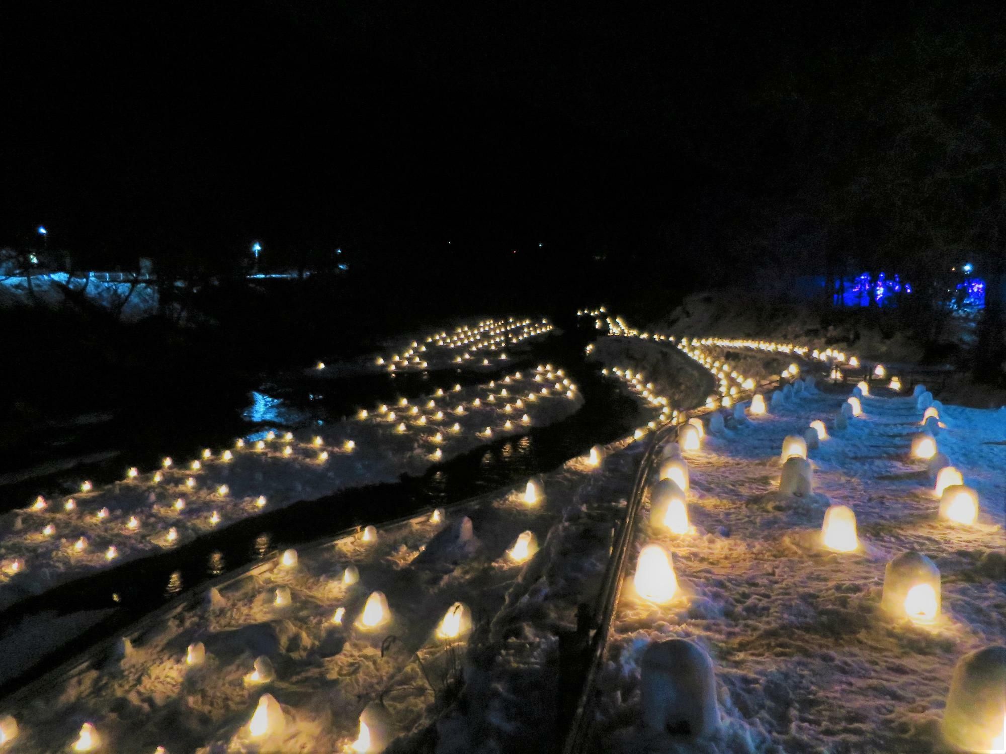 湯西川温泉のミニかまくら