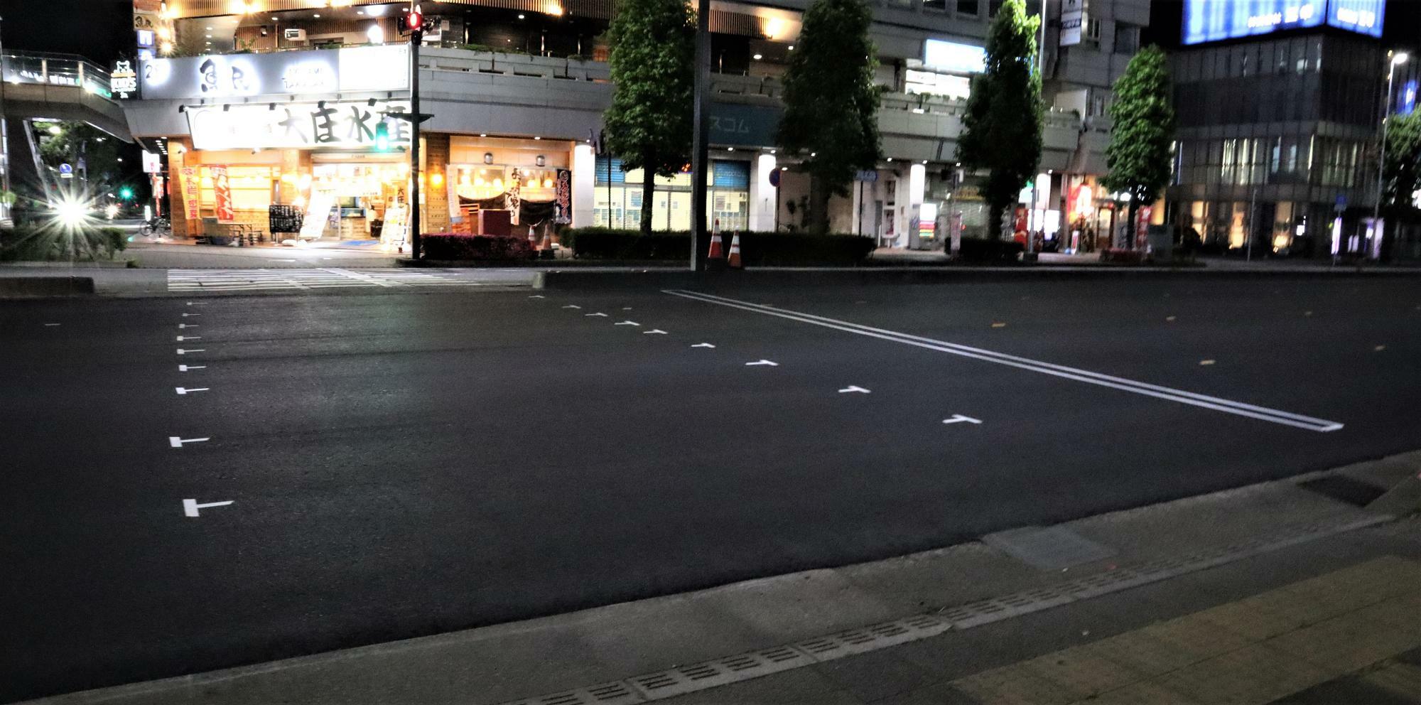 JR高崎駅東口「栄町」交差点・横断歩道