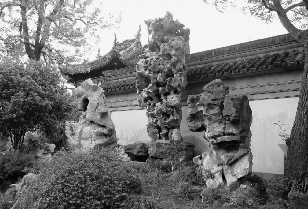 上海市「豫園」の仮山石